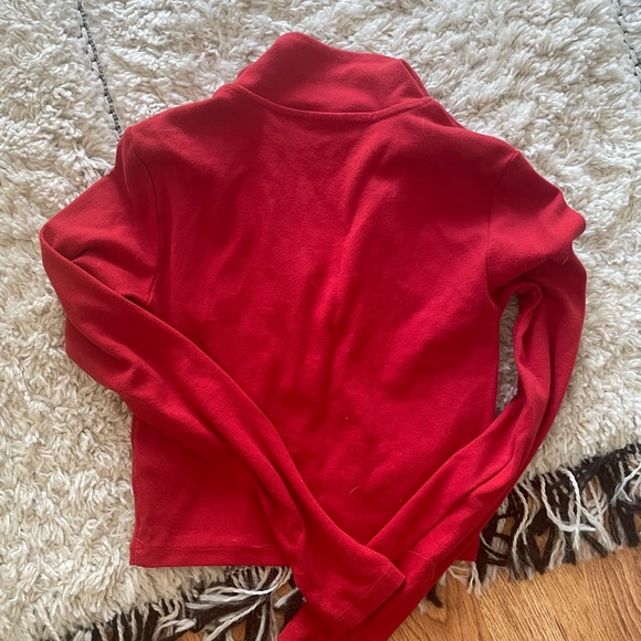 Aritzia Sunday best red half zip sweater XS - Picture 3 of 4